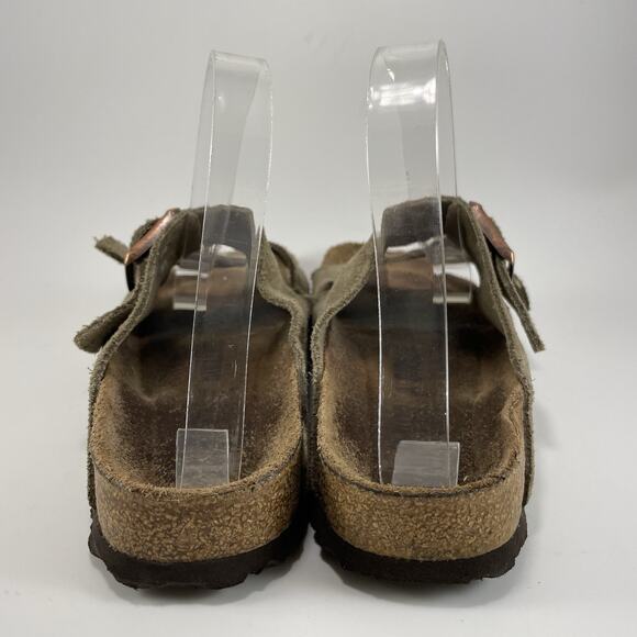 Birkenstock Arizona Slide Sandals Womens Size 39 US 8-8.5 Narrow Suede Soft FB - Picture 4 of 9